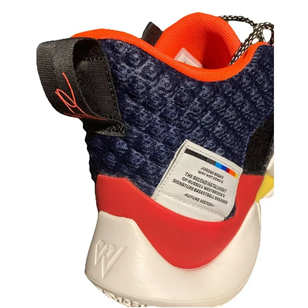 Air Jordan Why Not Zer0.2 Size 13 Future History Multicolor Westbrook A06219-900
